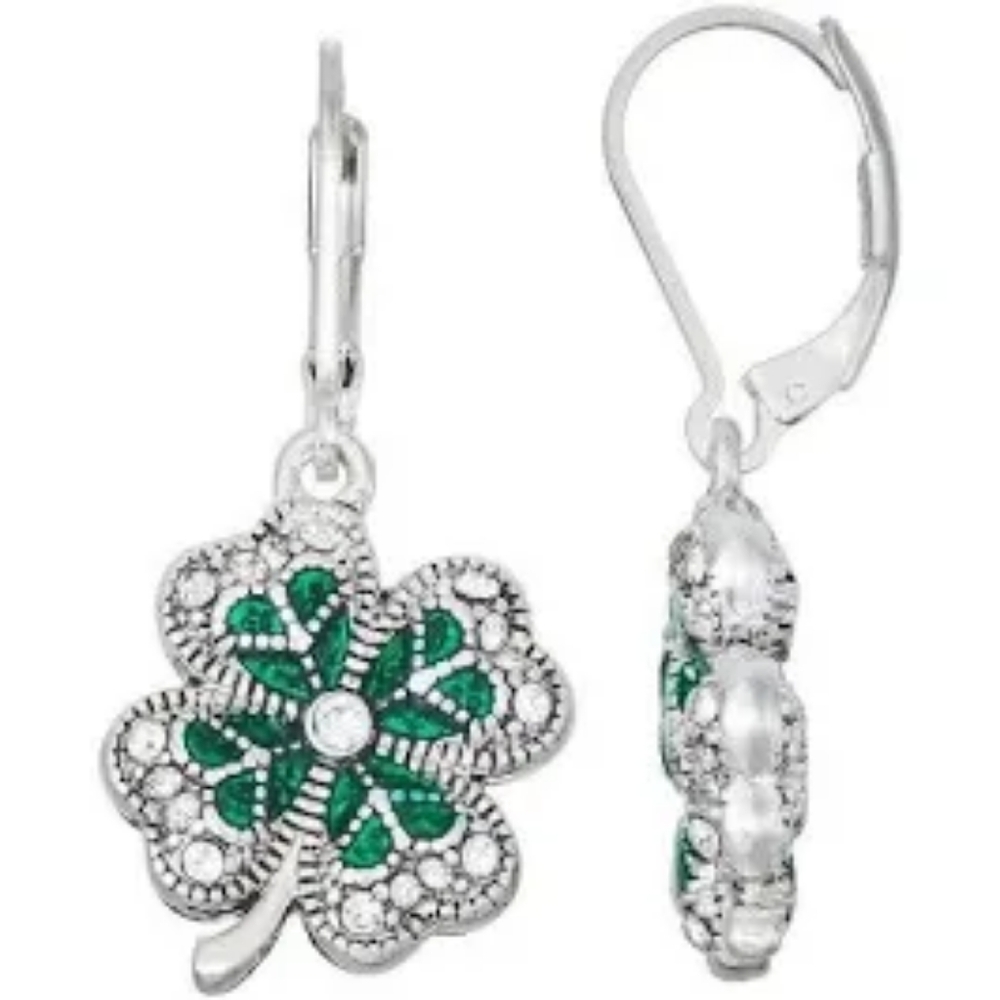 Napier St Patrick's Shamrock Earrings..